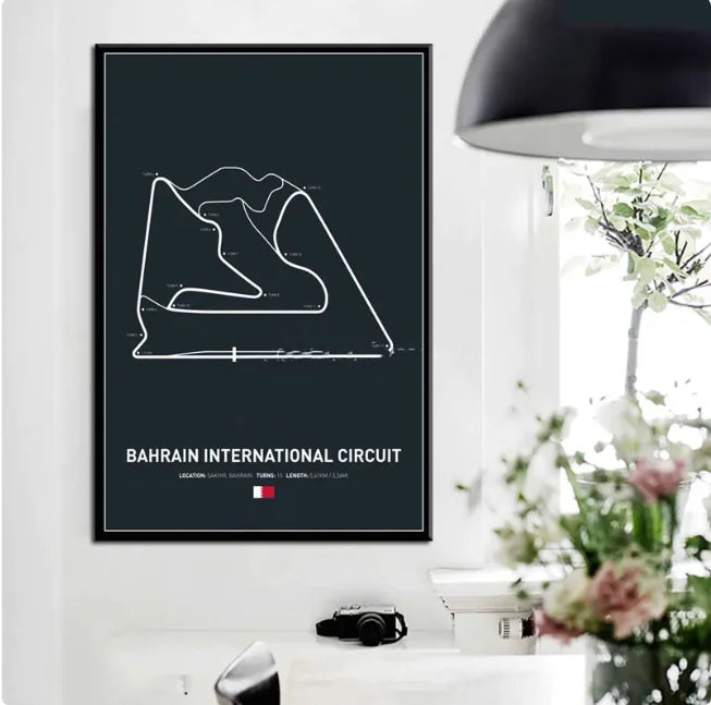 Formula One Circuit Wall Art Canvas