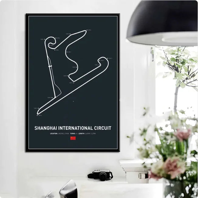 Formula One Circuit Wall Art Canvas