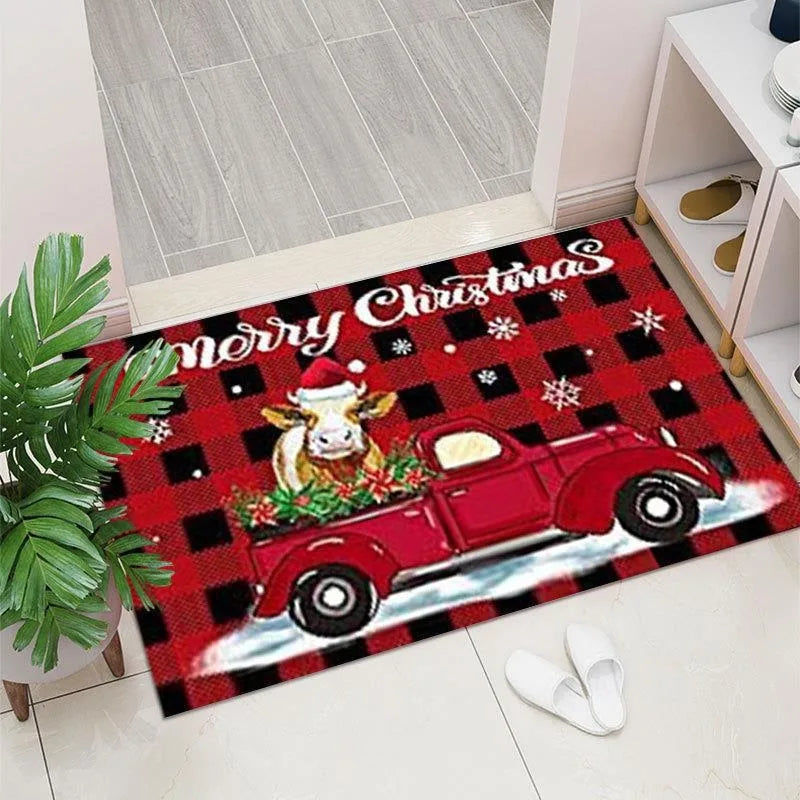 Christmas Gnome Doormat for Indoor and Outdoor Use