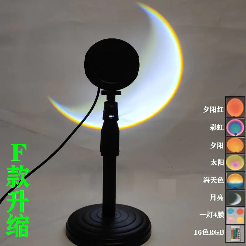 RGB Sunset Projection Lamp for Ambient Lighting