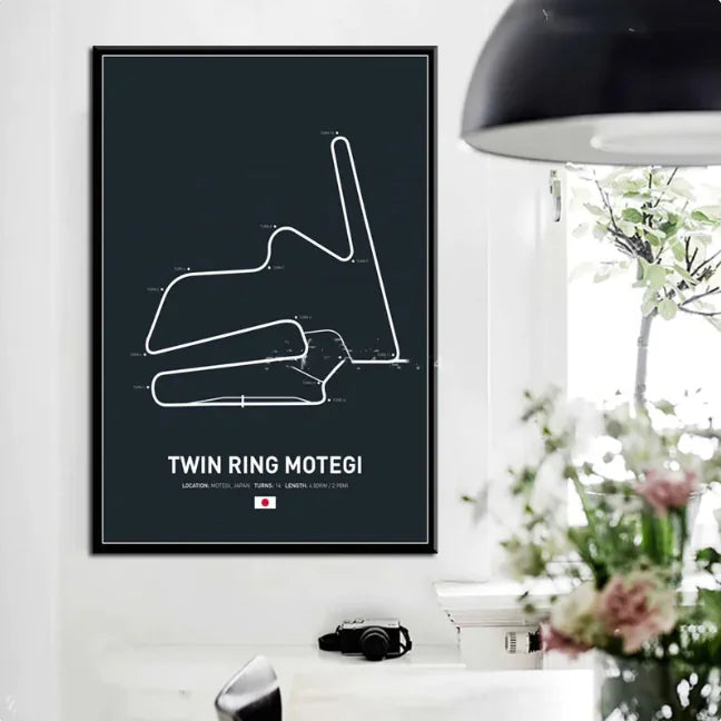Formula One Circuit Wall Art Canvas