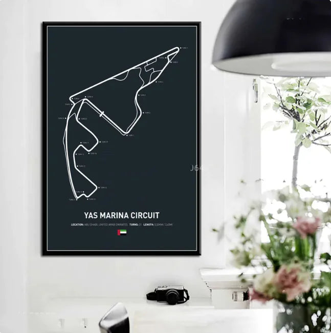 Formula One Circuit Wall Art Canvas