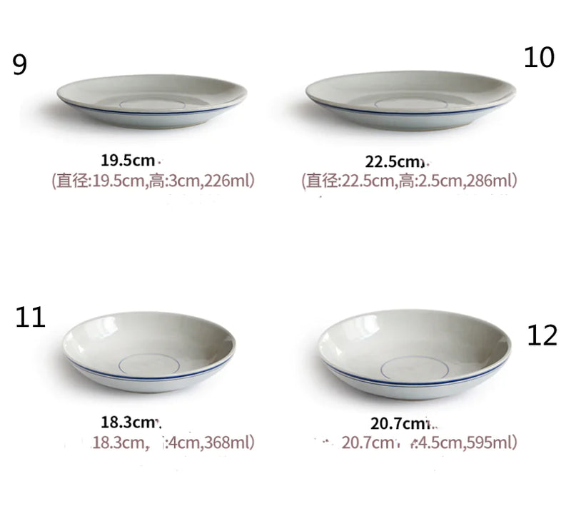 Retro Chinese Style Ceramic Tableware Set