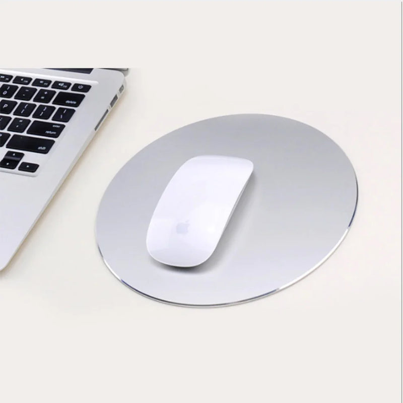 200mm Aluminum Alloy Mini Mouse Pad for Gaming & Office