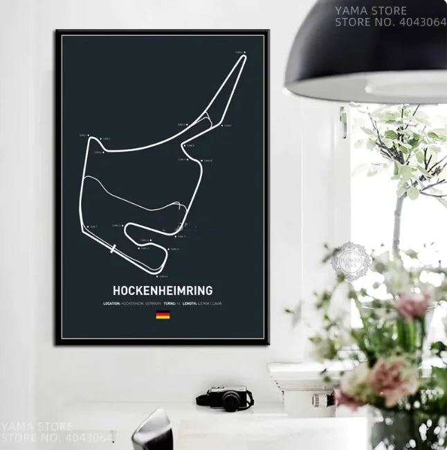 Formula One Circuit Wall Art Canvas