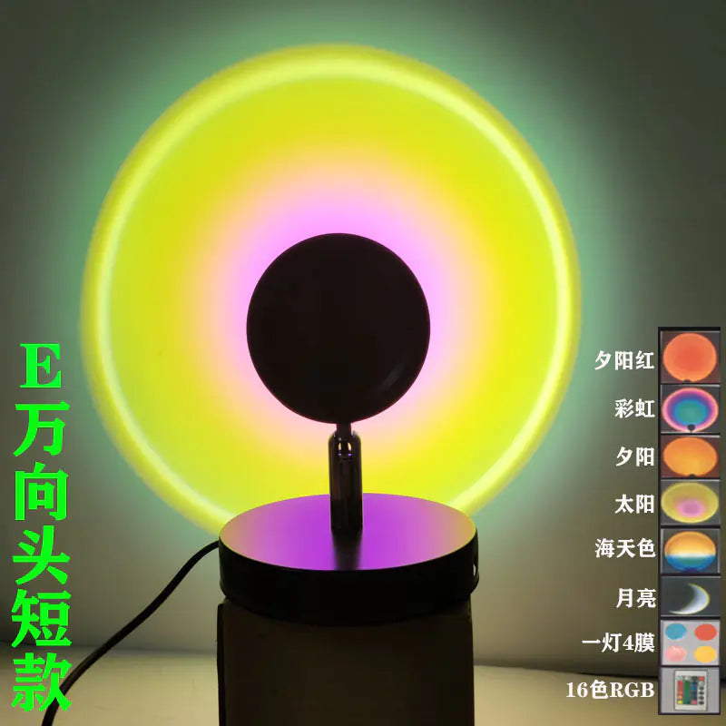 RGB Sunset Projection Lamp for Ambient Lighting