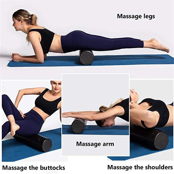 Yoga Foam Roller for Back Massage and Pilates Exercise