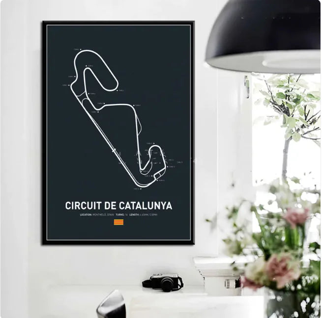Formula One Circuit Wall Art Canvas