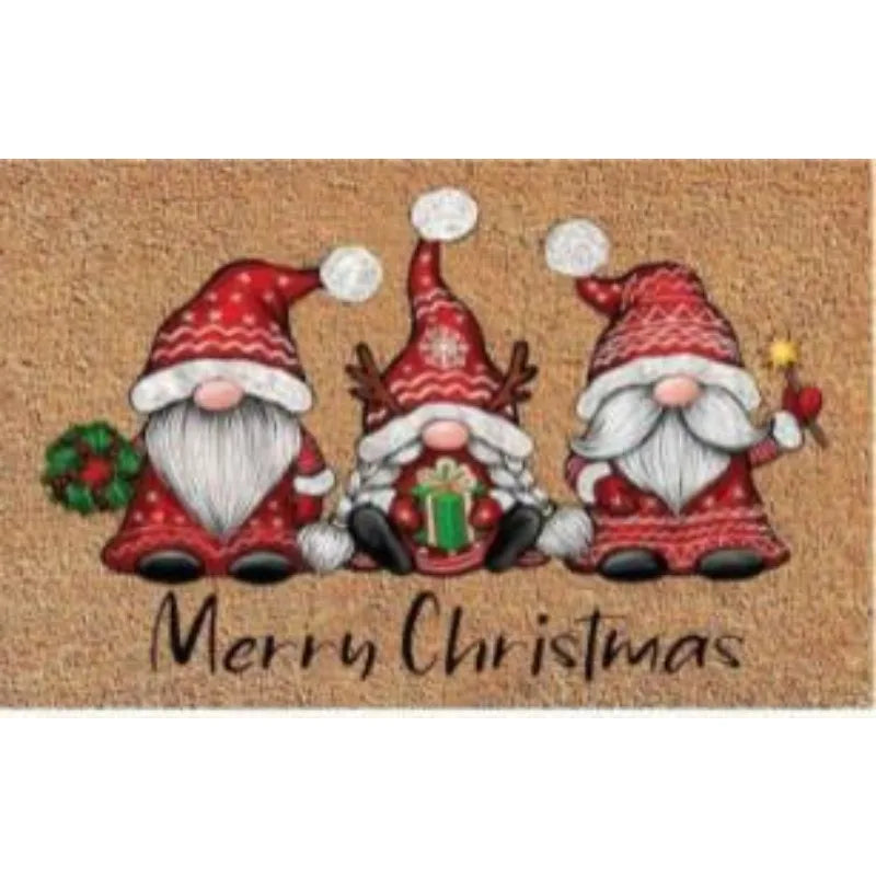 Christmas Gnome Doormat for Indoor and Outdoor Use