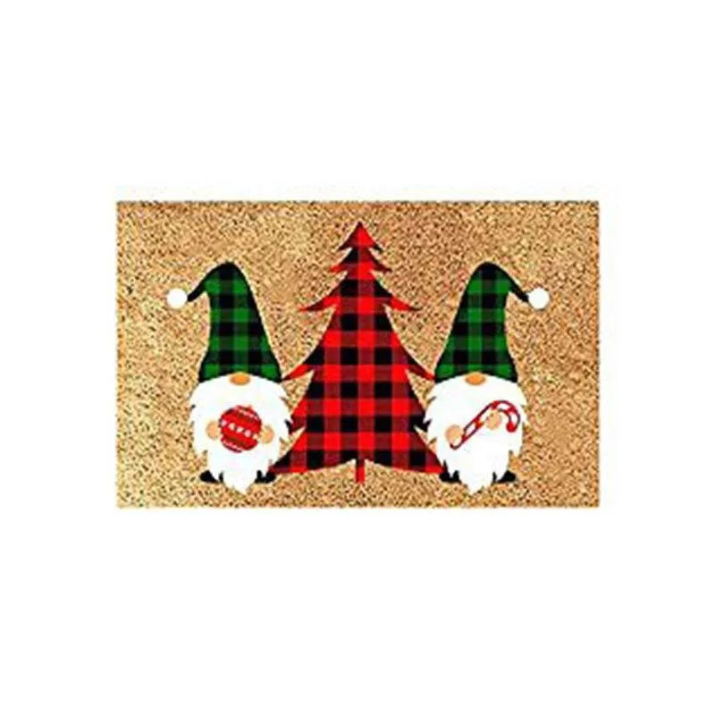 Christmas Gnome Doormat for Indoor and Outdoor Use