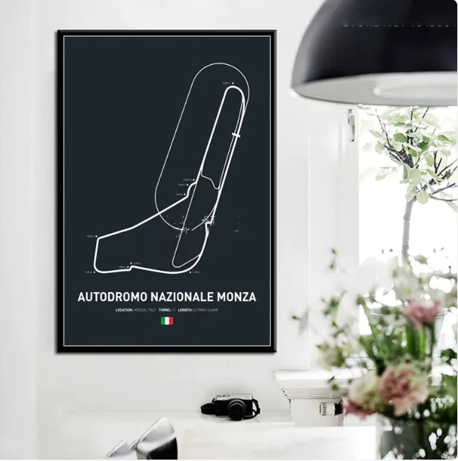 Formula One Circuit Wall Art Canvas