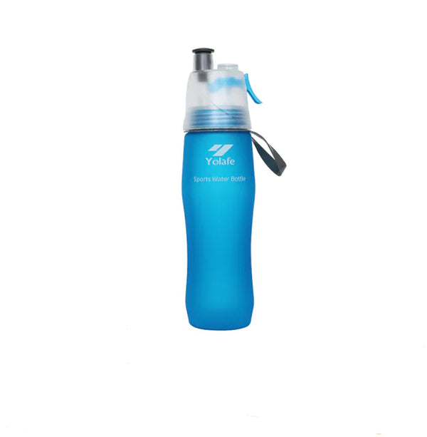 Portable Sports Spray Water Bottle - Plastic Design